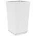 Jardineras 2 unidades PP blanco 32,5x32,5x57