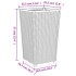 Jardineras 2 unidades PP blanco 32,5x32,5x57
