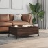 Mesa de centro con ruedas madera ingeniería marrón 91x55x34