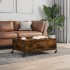 Mesa de centro con ruedas madera ingeniería roble 91x55x34