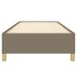 Estructura de cama de tela gris taupe 100x200