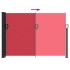 Toldo lateral retráctil rojo 140x300
