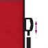 Toldo lateral retráctil rojo 140x300
