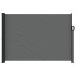 Toldo lateral retráctil gris antracita 140x500