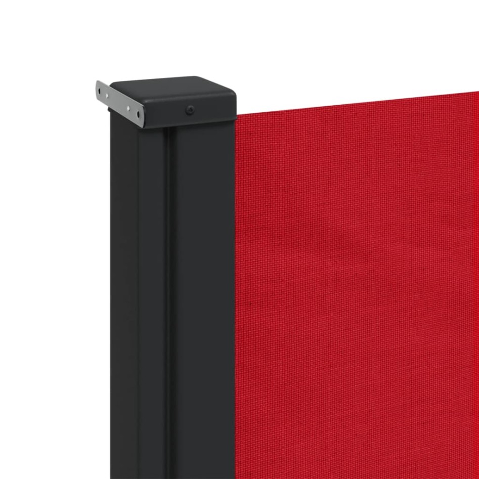 Toldo lateral retráctil rojo 140x600