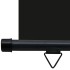 Toldo lateral de balcón negro 145x250