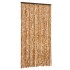 Cortina antimoscas chenilla ocre y blanco 100x230
