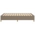 Estructura de cama de tela gris taupe 120x200