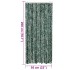 Cortina antimoscas chenilla verde y blanco 90x200