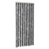 Cortina antimoscas chenilla gris y negro 90x200