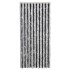 Cortina antimoscas chenilla gris y negro 90x200