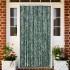 Cortina antimoscas chenilla verde y blanco 100x230