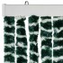 Cortina antimoscas chenilla verde y blanco 100x230