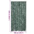 Cortina antimoscas chenilla verde y blanco 100x230