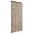 Cortina antimoscas chenilla beige y marrón 100x230