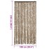 Cortina antimoscas chenilla beige y marrón 100x230