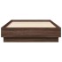 Estructura de cama sin colchón madera marrón roble 90x190
