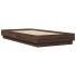 Estructura de cama sin colchón madera marrón roble 90x190