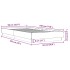 Estructura de cama sin colchón madera marrón roble 90x190