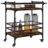 Carrito de cocina madera ingeniería roble ahumado 82x40x78,5