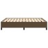 Estructura de cama de tela marrón 140x190