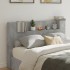Cabecero de cama con luz LED gris hormigón 160x16,5x103,5