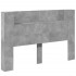 Cabecero de cama con luz LED gris hormigón 160x16,5x103,5