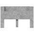 Cabecero de cama con luz LED gris hormigón 160x16,5x103,5