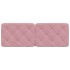 Cabecero de cama acolchado terciopelo rosa 140