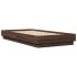 Estructura de cama sin colchón madera marrón roble 75x190