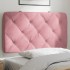 Cabecero de cama acolchado terciopelo rosa 80