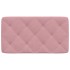 Cabecero de cama acolchado terciopelo rosa 80