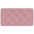 Cabecero de cama acolchado terciopelo rosa 90