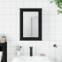 Armario con espejo de baño madera ingeniería negro 42x12x60