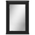 Armario con espejo de baño madera ingeniería negro 42x12x60