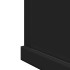 Armario con espejo de baño madera ingeniería negro 42x12x60