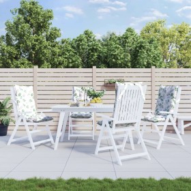 Cojines silla respaldo alto 4 uds tela Oxford estampado