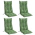 Cojines silla respaldo alto 4 uds tela Oxford estampado