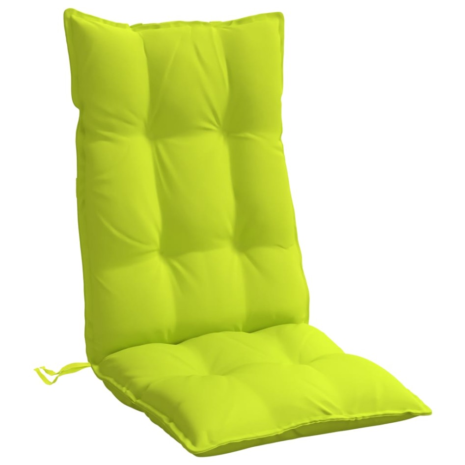 Cojines de silla respaldo alto 4 uds tela Oxford verde