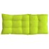 Cojines de silla respaldo alto 4 uds tela Oxford verde