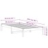 Sofá cama sin colchón madera maciza pino marrón cera 80x200
