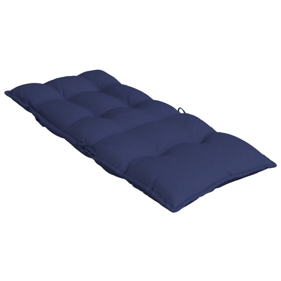 Cojines para silla respaldo alto 4 uds tela Oxford azul