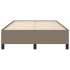 Estructura de cama de tela gris taupe 120x200