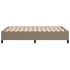 Estructura de cama de tela gris taupe 120x200
