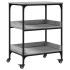 Carrito de cocina madera ingeniería gris Sonoma 60x41x80,5