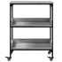 Carrito de cocina madera ingeniería gris Sonoma 60x41x80,5