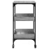 Carrito de cocina madera ingeniería gris Sonoma 60x41x80,5