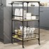 Carrito de cocina madera ingeniería roble Sonoma 60,5x50x105
