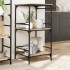 Carrito de cocina madera ingeniería roble Sonoma 60,5x50x105