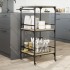 Carrito de cocina madera ingeniería roble Sonoma 60,5x50x105
